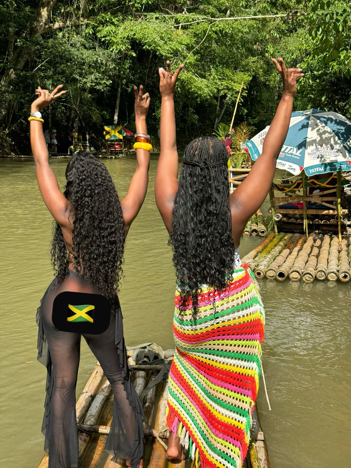 Guests enjoying a tropical Jamaican excursion